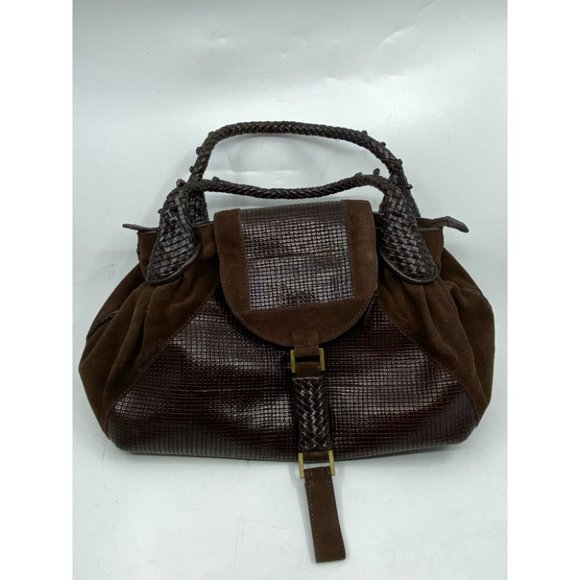 Sondra Roberts Brown Leather Handbag - Picture 2 of 16